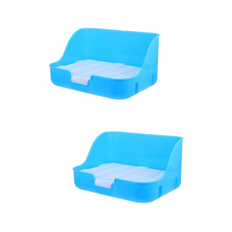 2pcs Litter Box Litter Box Bunny Potty Small Pet Toilet Bunny Training Litter Box - Image 1