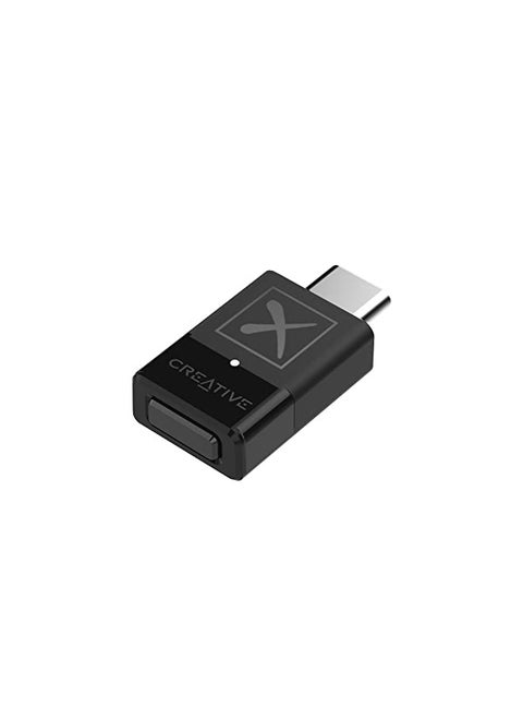 Creative BT-W3X Smart Bluetooth 5.3 Audio Transmitter with aptX HD, High-Definition 24-bit / 48 kHz Audio, Device-Switching Function, Works with PC/Mac/Gaming Consoles