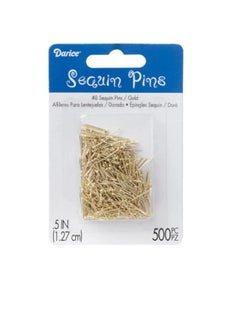 Darice Sequin Pins #8 Gold 1/2 inches 500 assorted size  - Image 3