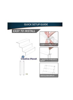 Creative Planet 3 Steps Acrylic Display Riser Shelf Cupcake Stand Display for Showcase Decoration Dessert Table Spices Organizer Funko Pop Toys Figurines (Acrylic Display Riser Shelf 2) - pzsku/ZE7311B5325F6F0D05626Z/45/_/1662123029/67b580ce-8d81-48d8-8727-65b372637ae7