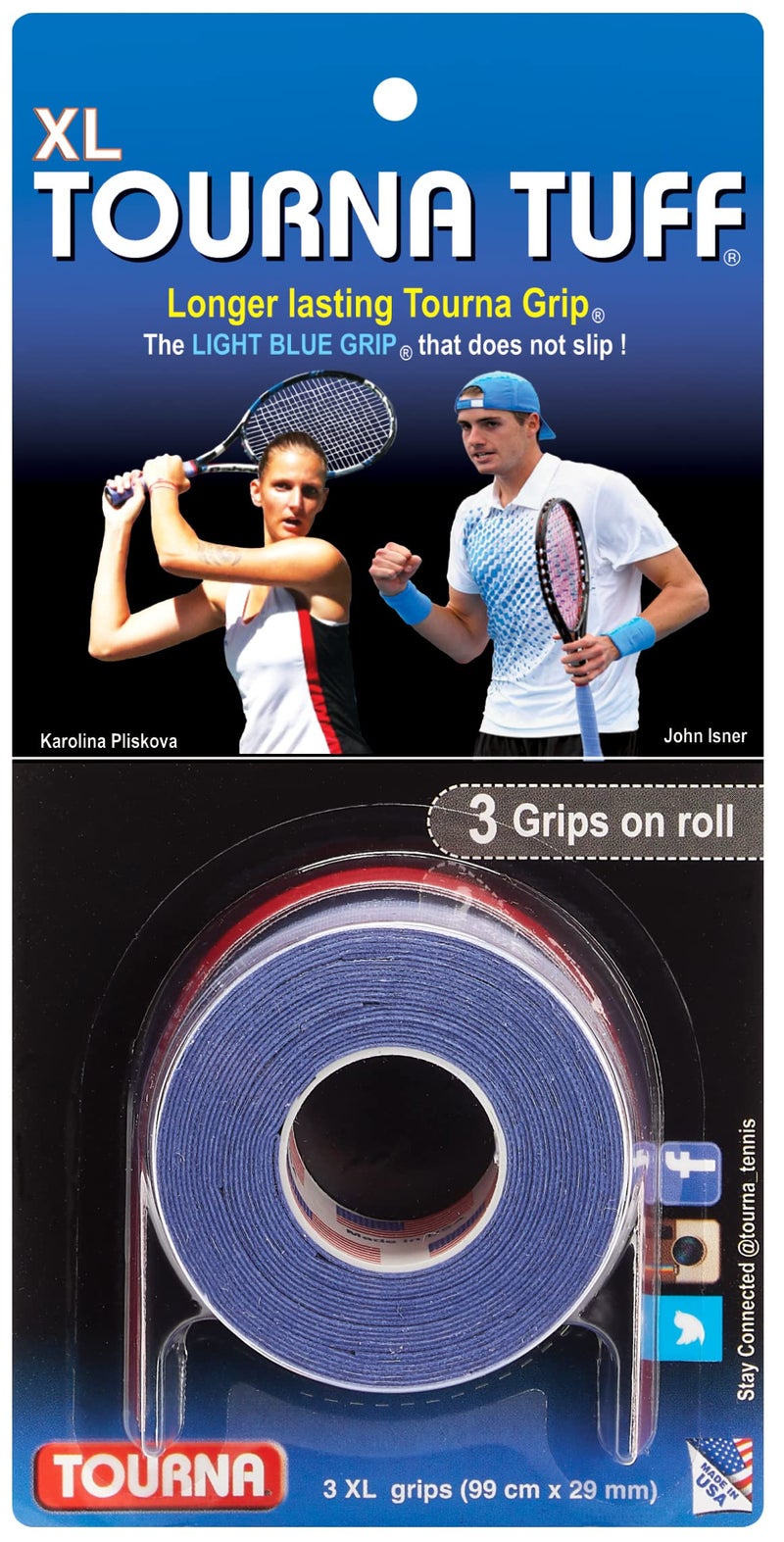 Tourna Tuff 3 Pack, Trademarked Blue, (TUFF-1-XL) - Image 5