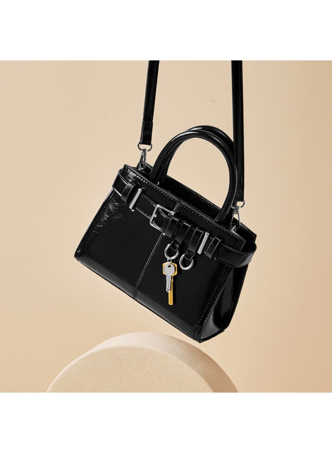 15MINS New Platinum Women's Handbag - Crossbody Shoulder Bag & Top Handle Mini Square Purse - Image 4