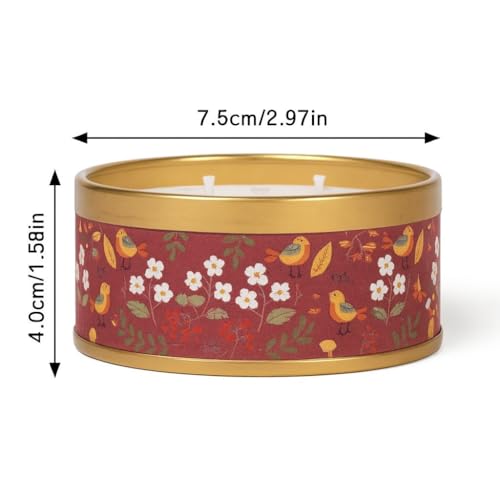 AURA DECOR AuraDecor 3-Wick Scented Tin Candle | Premium Gift Set | Hand Poured Soy Blend | Long Lasting | Home Fragrance | Relaxation & Decor (Peony & Blush Suede) - Image 4