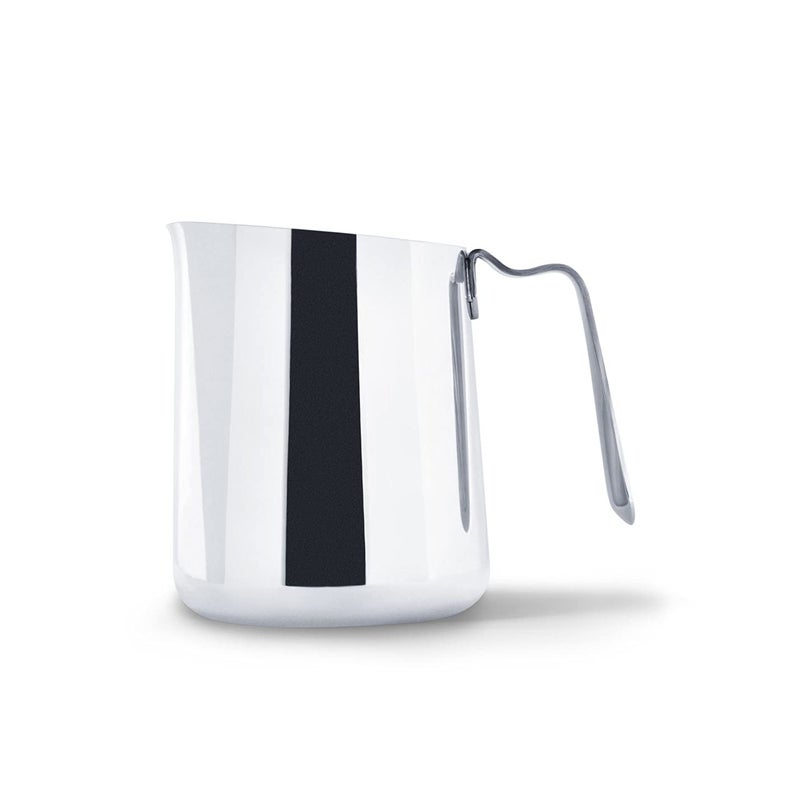 FELLOW Fellow Eddy Steaming Pitcher  Milk Frother Pitcher with Fluted Spout Premium Barista Tools for Precision Latte Art 188 Stainless Steel Polished 18oz Jug 