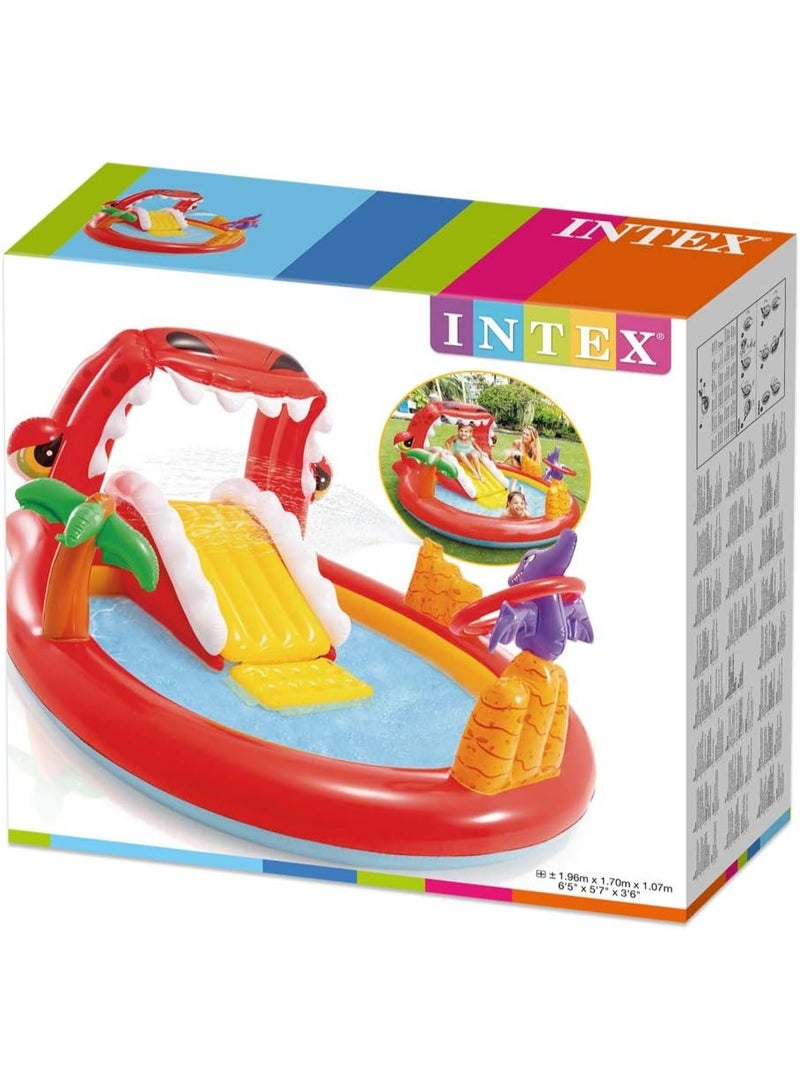 INTEX Happy Dino Play Center Pool 196x170x107cm - Image 4