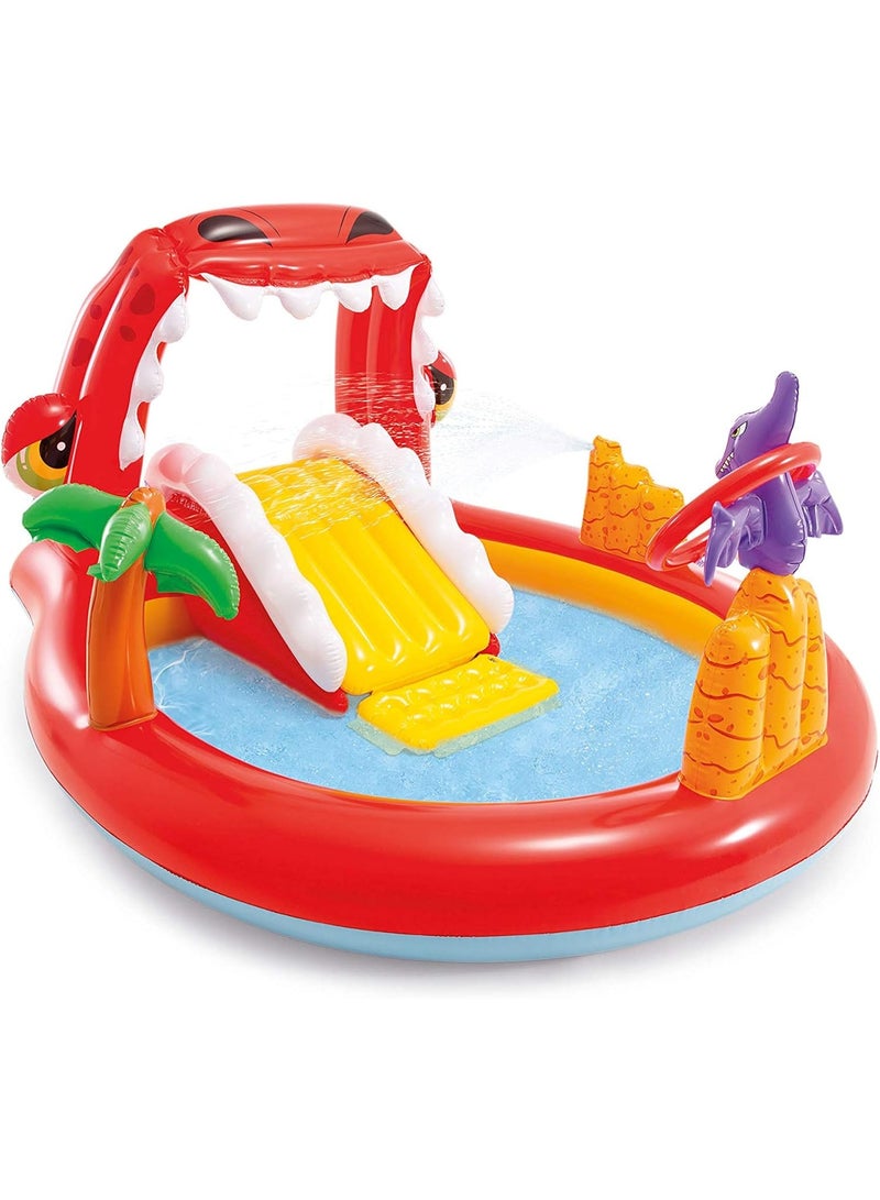 INTEX Happy Dino Play Center Pool 196x170x107cm - Image 1
