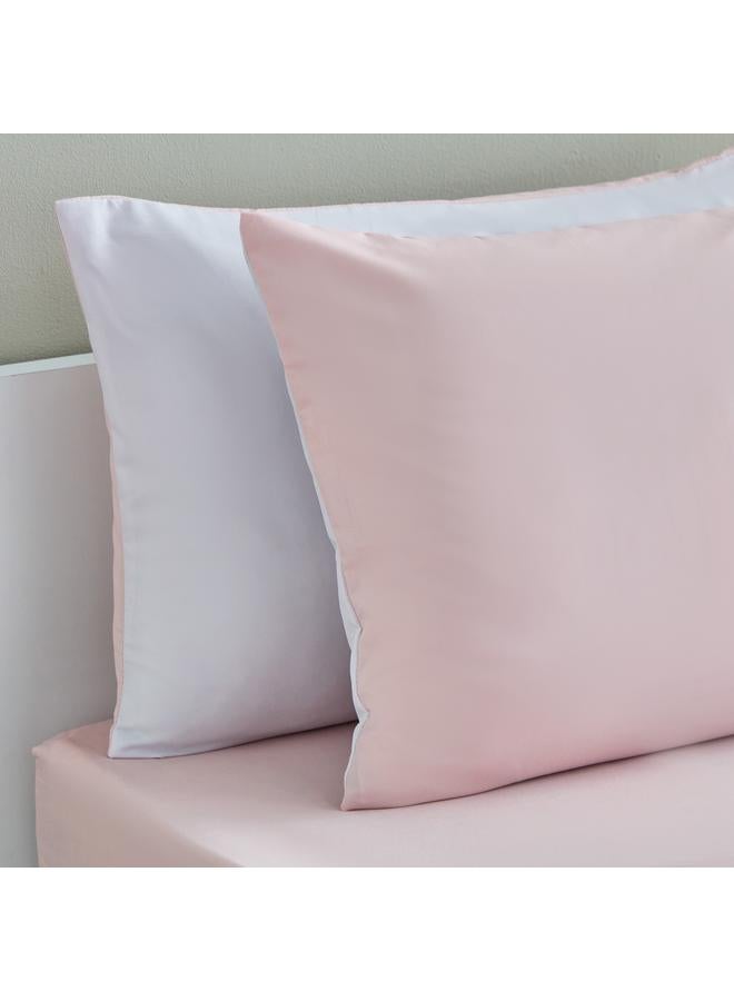 فيرا طقم غطاء وسادة من الألياف الدقيقة ذو وجهين مكون من قطعتين مقاس 50 × 75 سم - Image 3