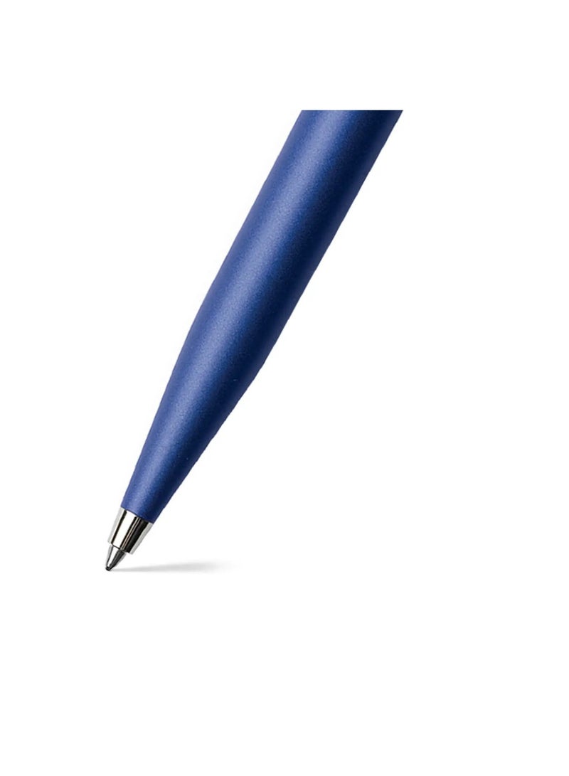 SHEAFFER VFM Ballpoint Pen With Chrome Trim And Blue Barrel In Gift Box - Image 2