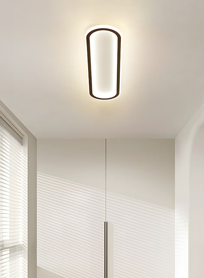 YATAI LIGHTING Modern LED Ceiling Light, 48W Oval Flush Mount Fixture with Dimmable 3-Color Lighting, Aluminum and Acrylic Design for Bedroom, Living Room, Dining Room, Kitchen, and Corridor - Image 5