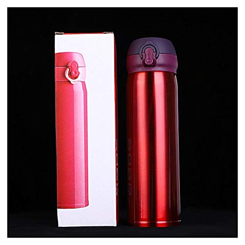 The gifts bucket The gifts bucket Stainless Steel Vacuum Flasks Water Bottle with Sipper Cap Stainless Steel Insulation Kettle 500 ml Brown - Image 3