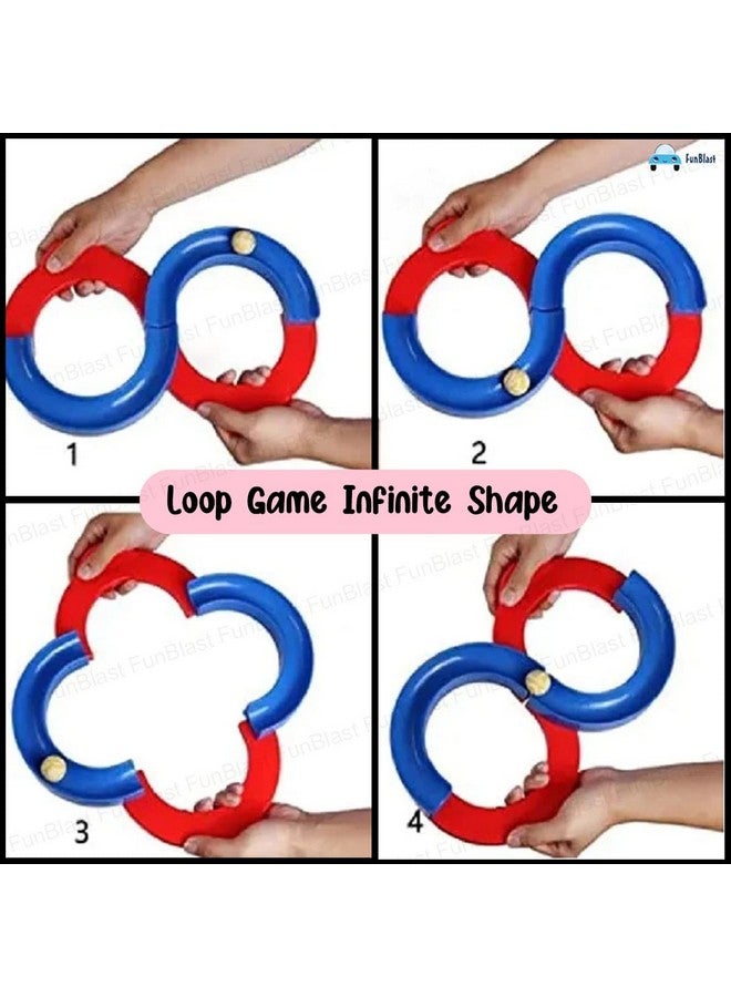 FunBlast FunBlast Loop Balancing Track Toy - Balancing Game, Bouncing Ball for Kids, 8 Shape Infinite Loop Game, Toys for 5+Years Kids, Indoor Games (Random Color)  - Image 3