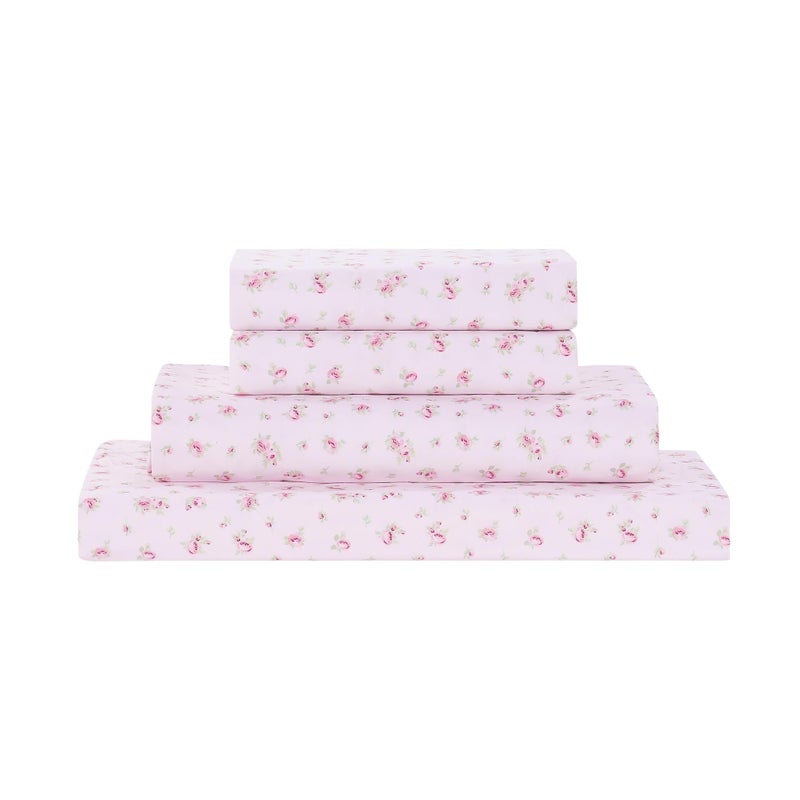 Modern Threads Silky Soft Microfiber and Wrinkle Free Sheets - Luxurious Microfiber Bed Sheets Includes Flat Sheet, Fitted Sheet with Deep Pockets, & Pillowcases Blush, Full - Image 1