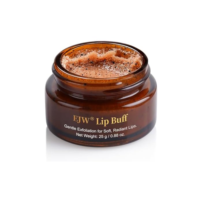 Triple-Action Lip Scrub - Brown Sugar, Coffee & Pearlite Exfoliator - Infused with Coconut & Botanical Oils for Nourishing Care of Dry, Cracked Lips - Vegan, Cruelty-Free
