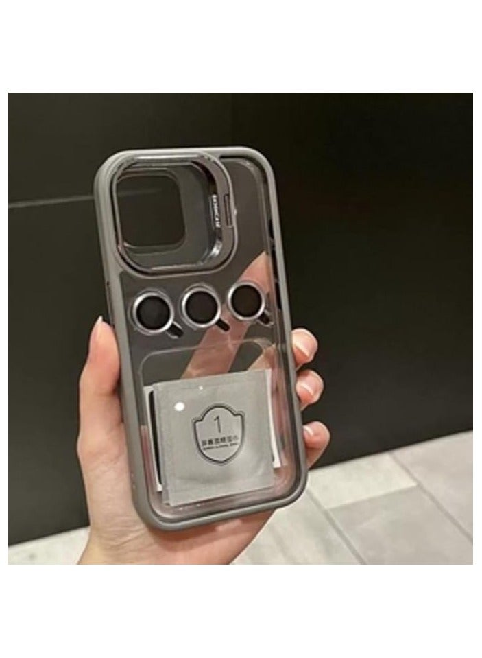 Anti-vibration dustproof Compatible with Apple Iphone 15 pro max tatinum gray