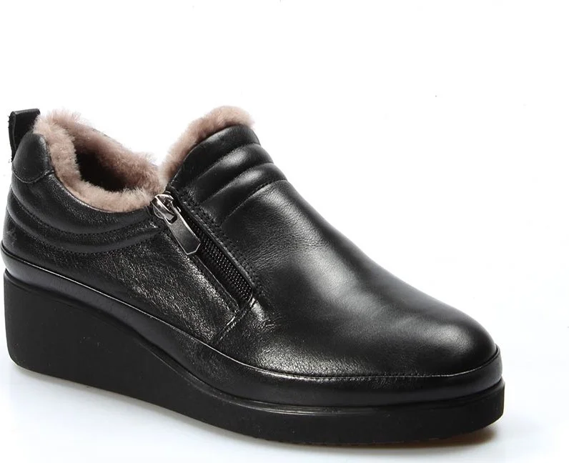 Fast Step Genuine Leather Women's Thick Sole Boots 863KZA241