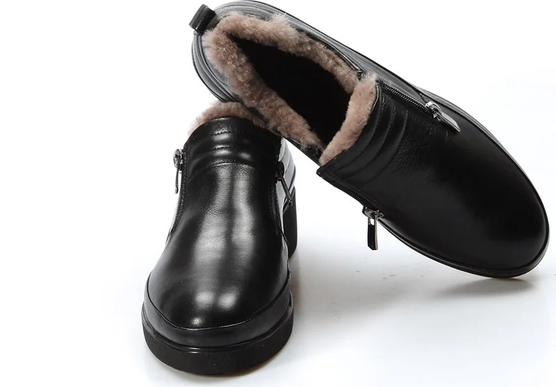 Fast Step Genuine Leather Women's Thick Sole Boots 863KZA241