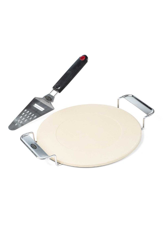 AL RIMAYA 3-Piece Pizza Stone Set Beige - Image 1