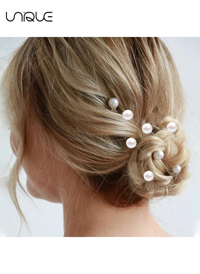 Unique - 30 Pcs Hair Pearls Hair Clips - Mini Pearl Bobby Pins  - White Pearls for Hair - Cute Wedding Hair Clips Pearl Barrettes for Women Girls Brides - Image 1