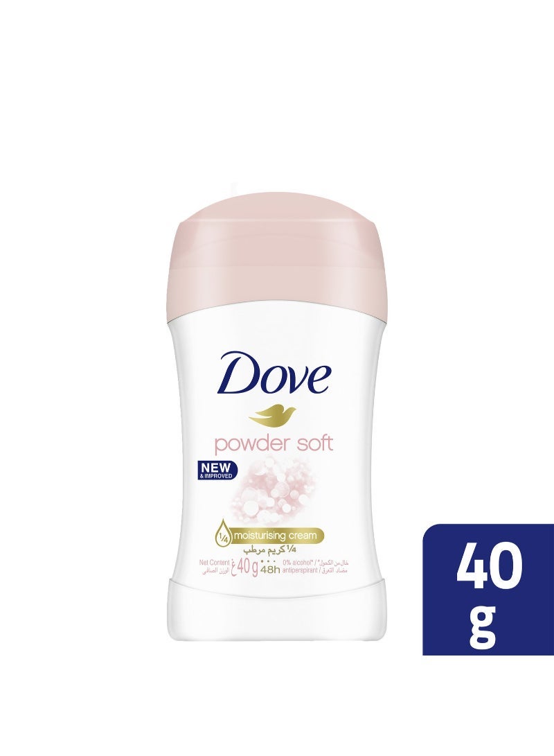Dove Women Anti-Perspirant Deodorant Stick Powder Soft Alcohol Free 40 g