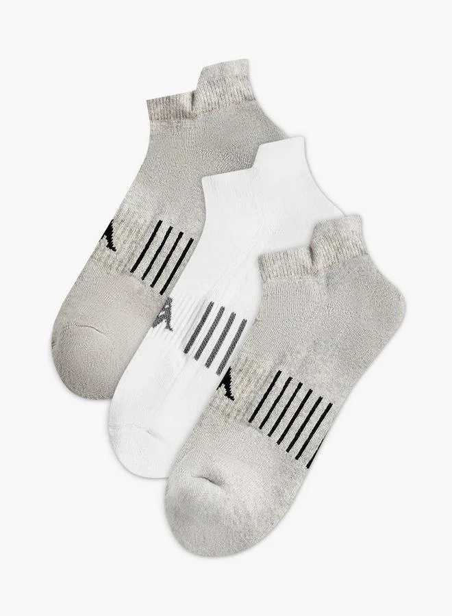 كابا Kappa Men Ankle Length Socks Half Terry - Set of 3