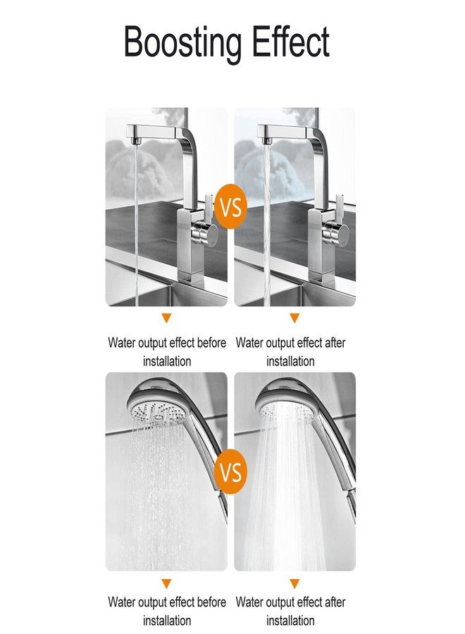 LiebeWH Water Pressure Booster Pump Automatic Shower Booster Household Intelligent Sensing Circulator Pump for Bathroom 100-240V(US Plug) - Image 4