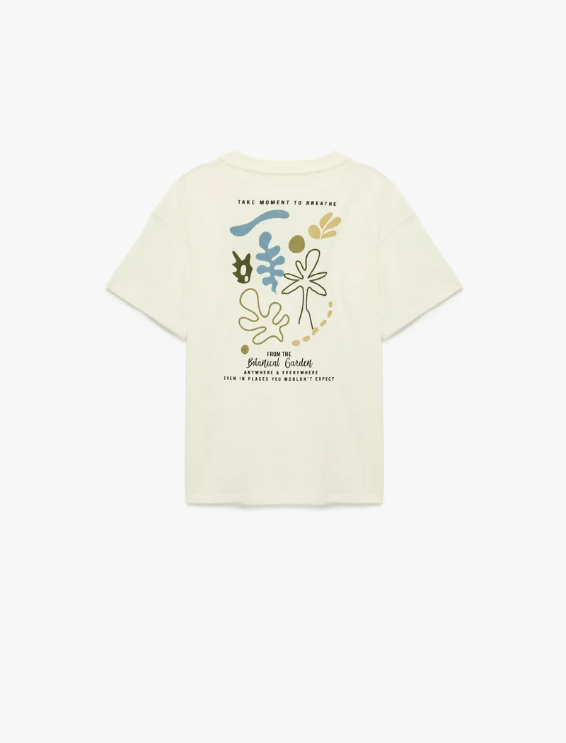 KOTON Printed Oversized T-Shirt