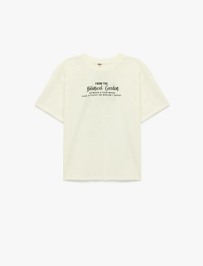 KOTON Printed Oversized T-Shirt