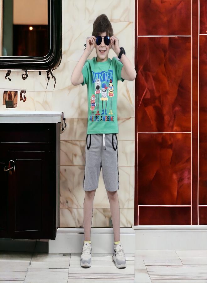 تشويس ملابس نوم قطنية عالية الجودة للأولاد (عمر 12 عامًا) - مجموعة صيف 2024 - أقمشة ناعمة وملونة مفعمة بالحيوية لأسلوب أنيق ومريح, الآن حصريا فى 🌈 تشويس - Image 4