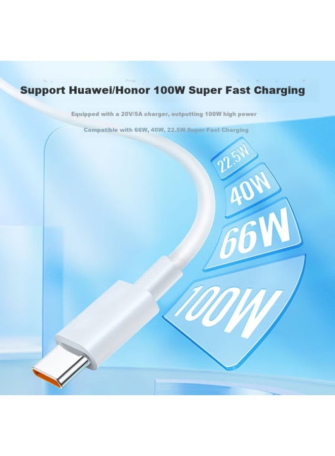 CangHua كابل بيانات متوافق مع Honor 6a، 3 أمتار، كابل شحن Type-c، شحن سريع 100w/66w، لجهاز Honor Magic6/vs3/200/x50/40/play8t/7، كابل شحن للهاتف المحمول والسيارة - Image 3
