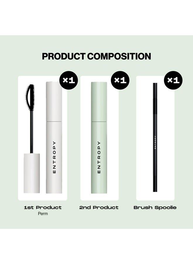 ENTROPY MAKEUP Tough Brow Lift Perm Kit, At-Home DIY Brow Lamination Kit for Fuller, Defined Eyebrows, Long-Lasting, Up to 6 Weeks, Hypoallergenic, Beginner-Friendly, Professional Results, 0.88 Oz - Image 2