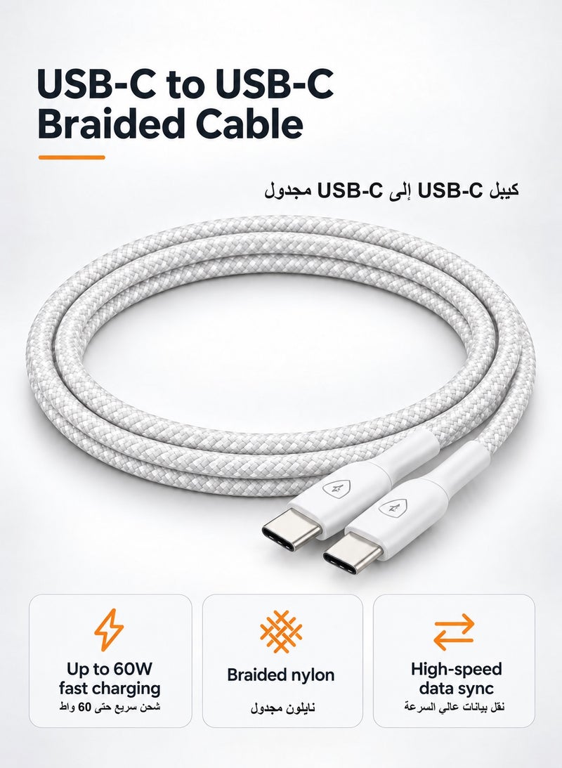Kalobee AMOLED Smartwatch with GPS and Bluetooth Calling orange + ANC Wireless Earbuds + Braided USB-C Fast-Charge Cable - 3-Piece Bundle | Save 78 SAR - Image 3