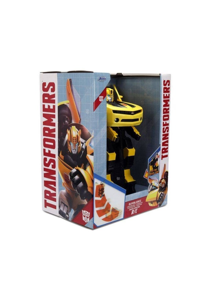 Jada Transformers Bumblebee Converting RC Car (2.4 GHz, Yellow) - Image 1