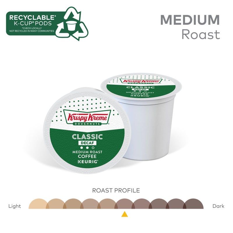 Krispy Kreme Classic Decaf, Single-Serve Keurig K-Cup Pods, Medium Roast Coffee, 96 Count - Image 4