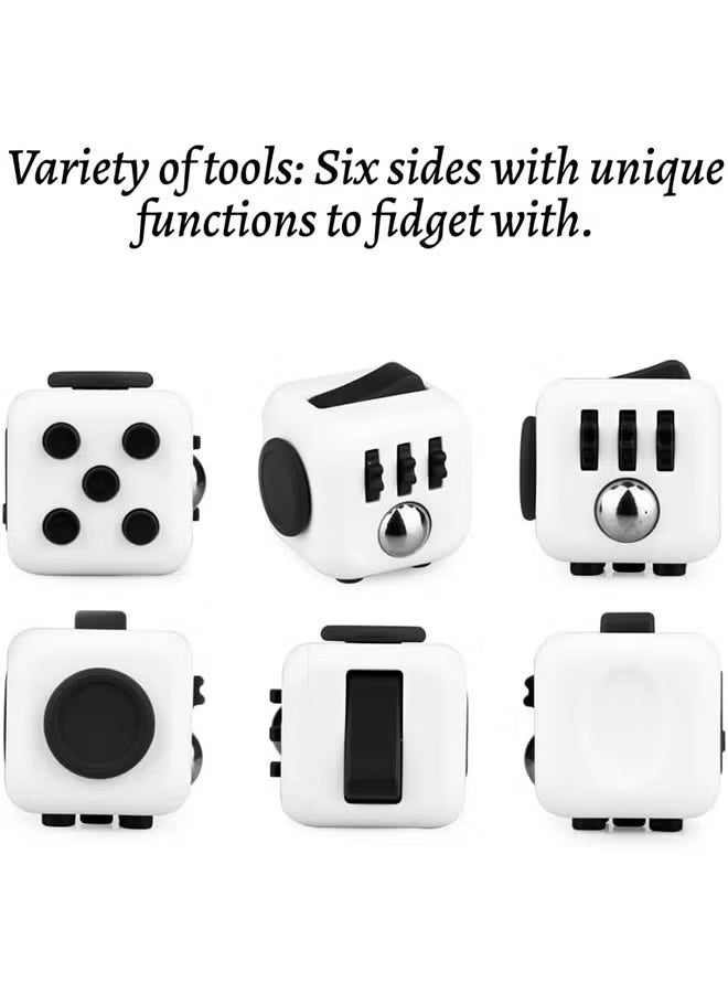 مكعب تخفيف التوتر عالي الجودة للكبار والصغار - يُحسّن التركيز، ويُخفف القلق، ويزيد الإنتاجية - تصميم متين وقابل للحمل، صغير الحجم، بنكهة أوريو - Image 3
