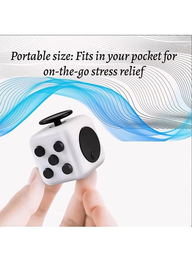 مكعب تخفيف التوتر عالي الجودة للكبار والصغار - يُحسّن التركيز، ويُخفف القلق، ويزيد الإنتاجية - تصميم متين وقابل للحمل، صغير الحجم، بنكهة أوريو - Image 4