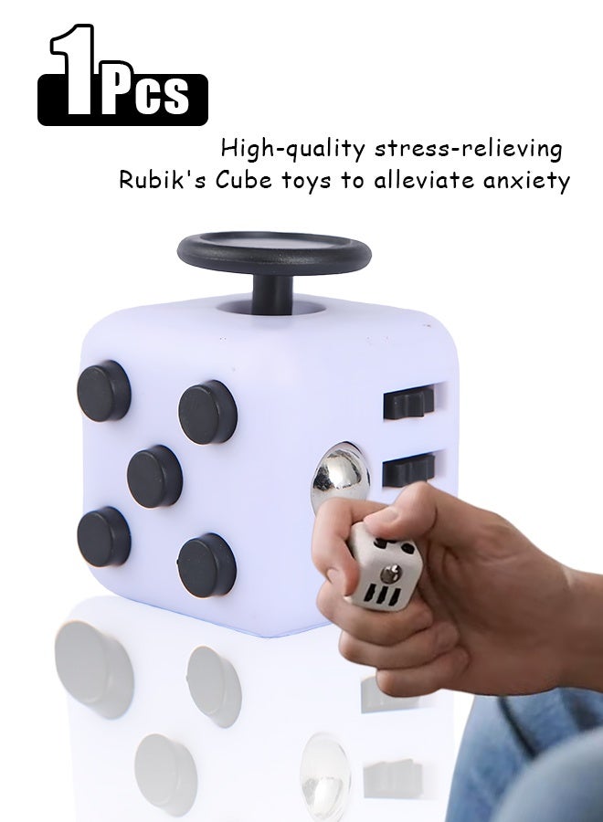 مكعب تخفيف التوتر عالي الجودة للكبار والصغار - يُحسّن التركيز، ويُخفف القلق، ويزيد الإنتاجية - تصميم متين وقابل للحمل، صغير الحجم، بنكهة أوريو - Image 1