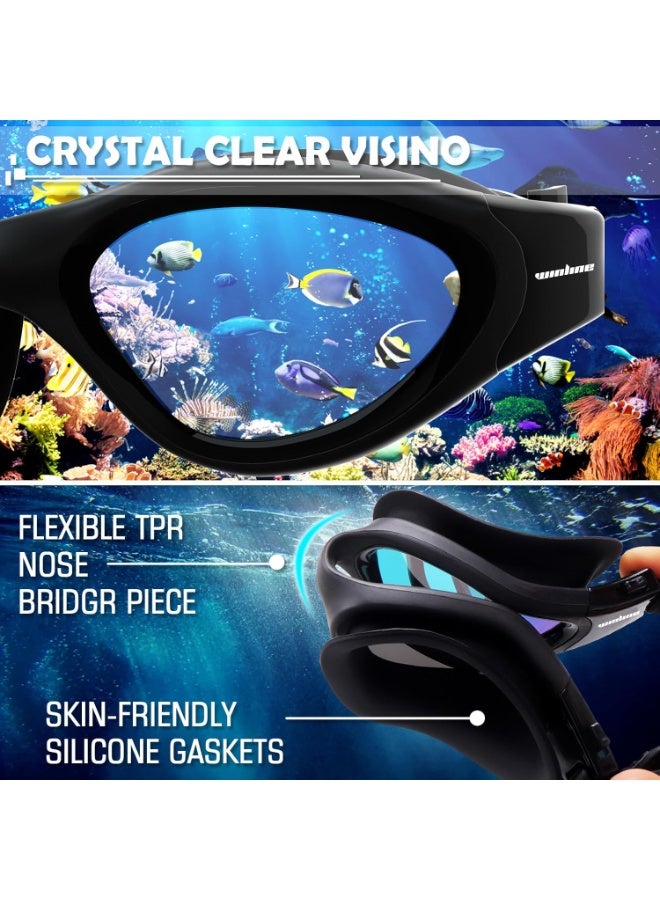 Winline Swimming Goggles Polarized Lenses Anti Fog Anti UV Waterproof Clear Vision Easy Adjust Soft Bridge for Men Women Adults Teens - Image 5