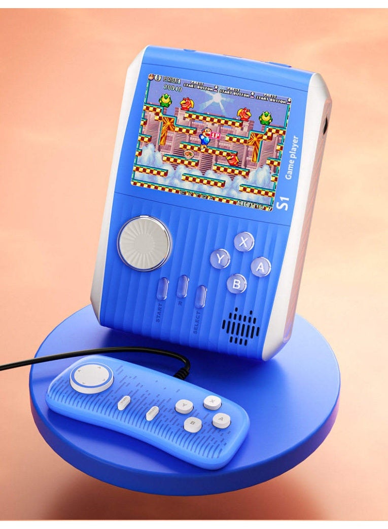 ELTRAZONE Portable Ultra-Thin Mini Handheld Game Console S1, 3.0 Inch Color Display Retro Gaming Device with 600 Built-in Classic Games, 2 Player Mode, Rechargeable Portable Video Game Console for Kids - Image 2