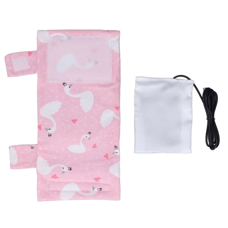 Portable Bottle Warmer USB Powered Baby Breastmilk Warmer with Constant Temperature Stable Bottom Heating Bag for Car Travel Outdoor Feeding - Image 1