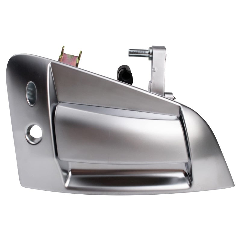 TRQ Front Left Exterior Door Handle Silver Drivers Side Compatible with 20092017 Nissan 370Z