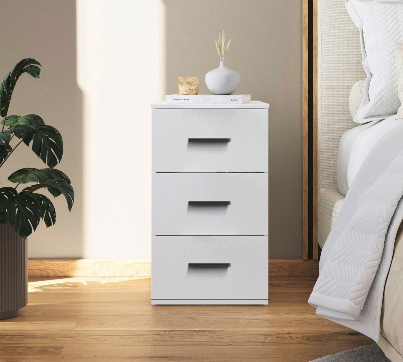 Modern MDF nightstand - Height 65 cm - Width 36 cm - Depth 36 cm, from Furniture Store.