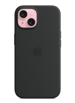 Silicone iPhone 15 Silicone Case with MagSafe - Black  - Image 2