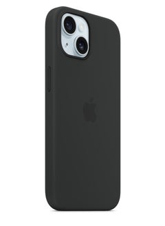 Silicone iPhone 15 Silicone Case with MagSafe - Black  - Image 5