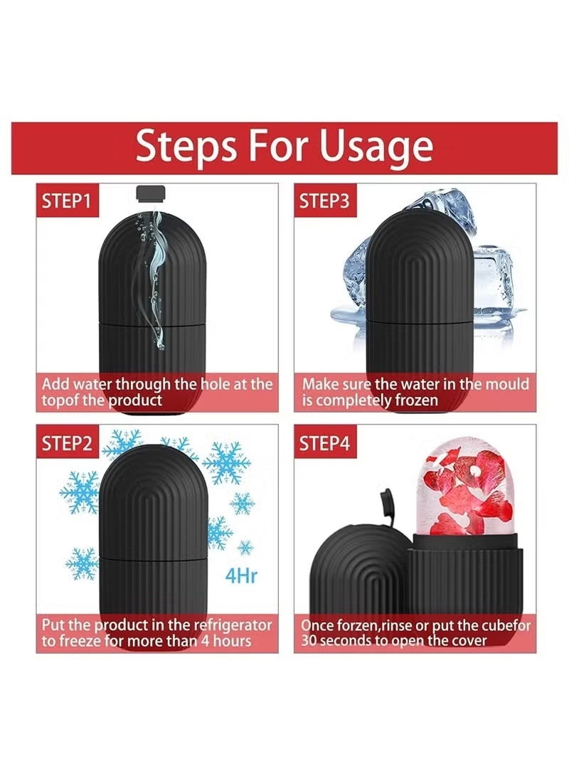 Ice Roller For Face,Beauty Facial Massage Ice Roller,Glow Cube Ice Roller for Face,Skin Care Tools for Eye Wrinkles - Image 4