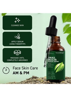 NEW YORK BIOLOGY THE ULTIMATE COSMECEUTICALS New York Biology 96% Korean Snail Mucin Serum for Face 3.38 Fl. oz 100 ml - Facial Skin Care Snail Mucin Moisturizer for Dry, Dull Skin and Wrinkles - Skin Care Hydrating Face Serum  - Image 5