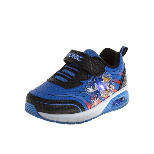 Josmo Boy's Sonic The Hedgehog Lighted Sneaker (Little Kid), Blue, 6 - Image 1