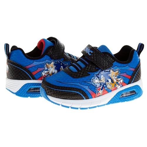 Josmo Boy's Sonic The Hedgehog Lighted Sneaker (Little Kid), Blue, 6 - Image 4