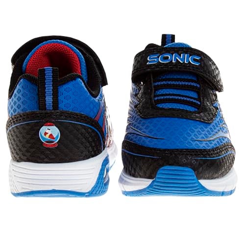 Josmo Boy's Sonic The Hedgehog Lighted Sneaker (Little Kid), Blue, 6 - Image 3