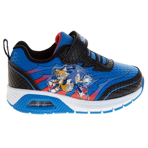 Josmo Boy's Sonic The Hedgehog Lighted Sneaker (Little Kid), Blue, 6 - Image 2