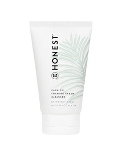 Honest Beauty Calm On Foaming Cream Cleanser for Sensitive Skin | Hyaluronic Acid + Calming Phyto-Blend | EWG Verified, Vegan + Cruelty Free | 4 fl oz